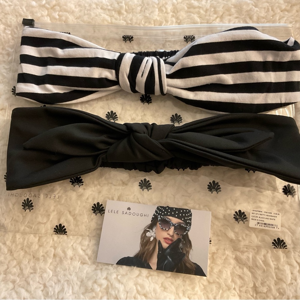 Lele Sadoughi NWT Betty headbands